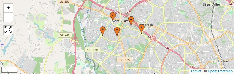 Related schools map