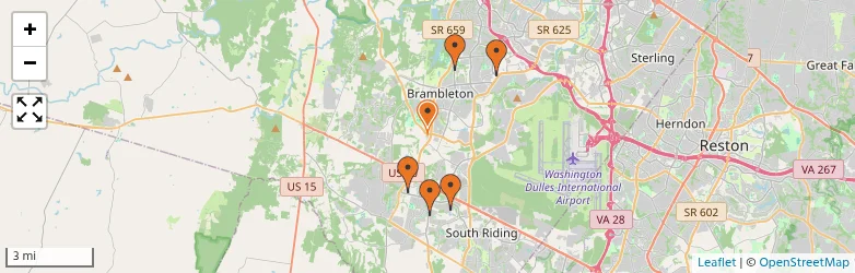 Related schools map