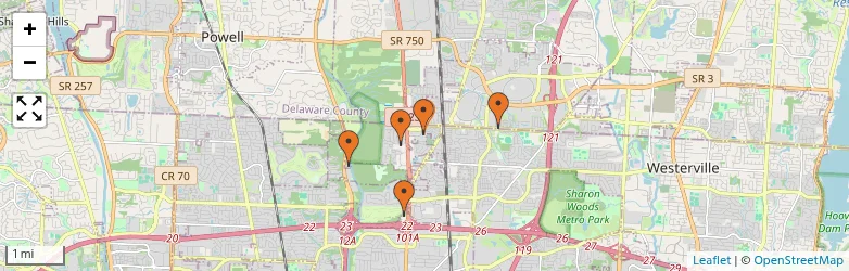 Related schools map