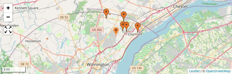 Related schools map