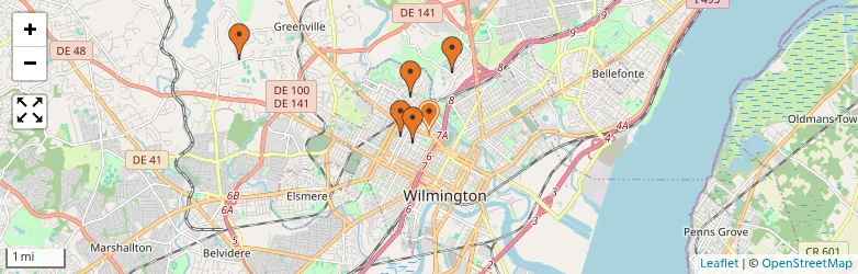 Related schools map
