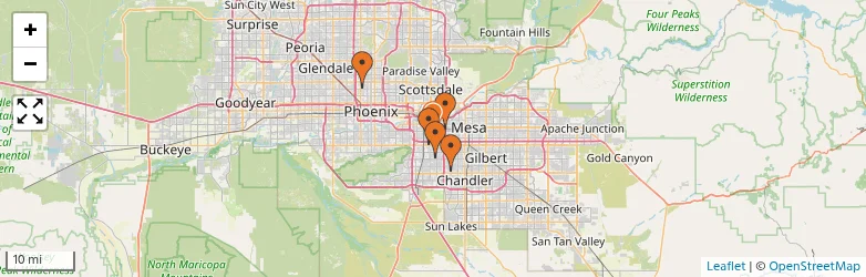 Related schools map