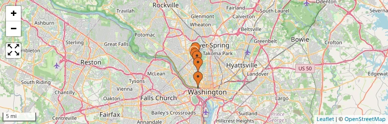 Related schools map