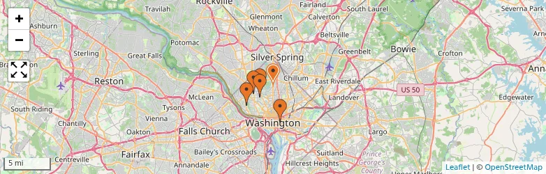 Related schools map