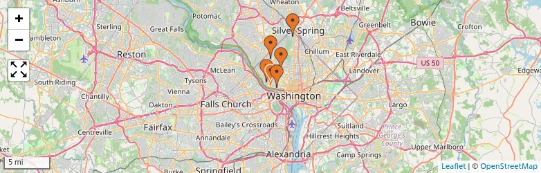 Related schools map