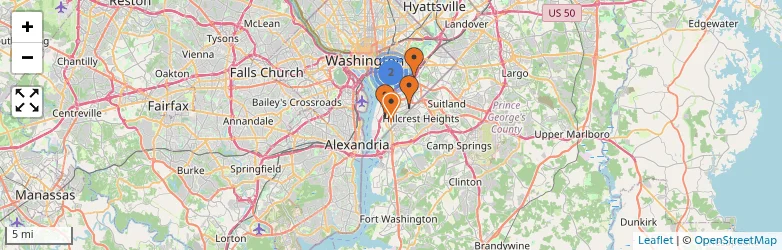 Related schools map