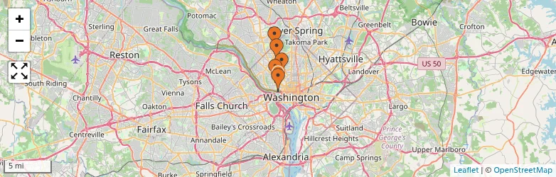 Related schools map