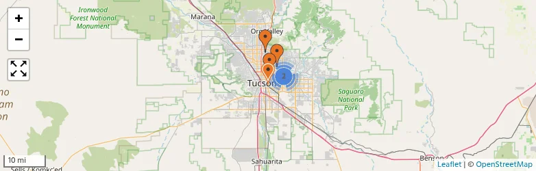 Related schools map