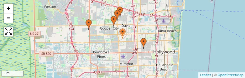Related schools map