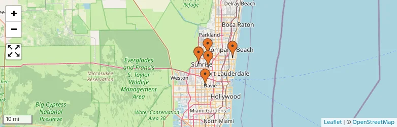 Related schools map
