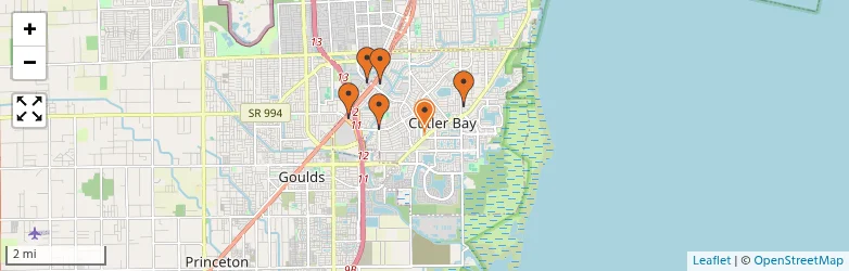 Related schools map