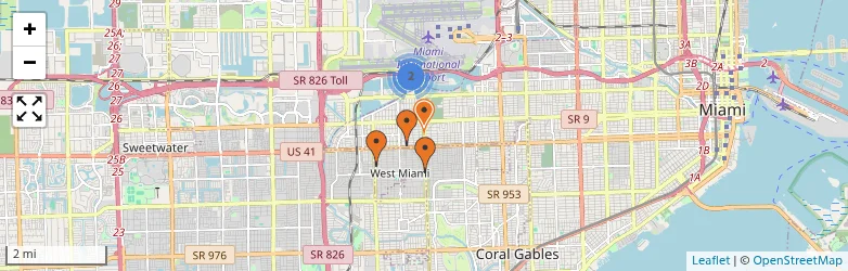 Related schools map