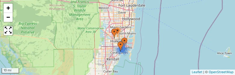 Related schools map