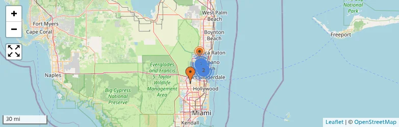 Related schools map