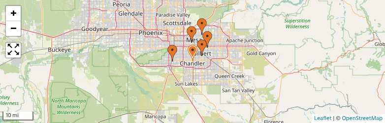Related schools map