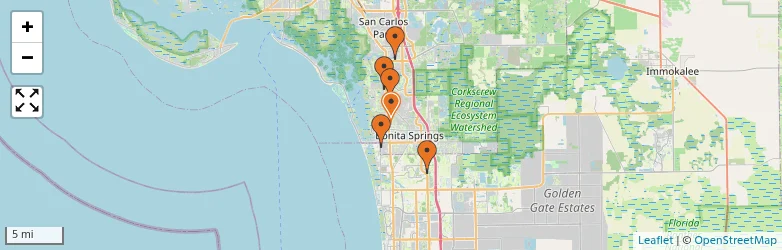 Related schools map