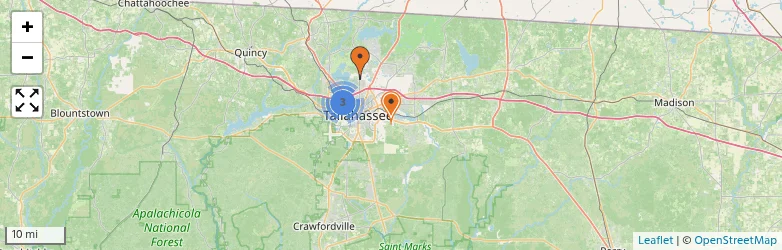 Related schools map