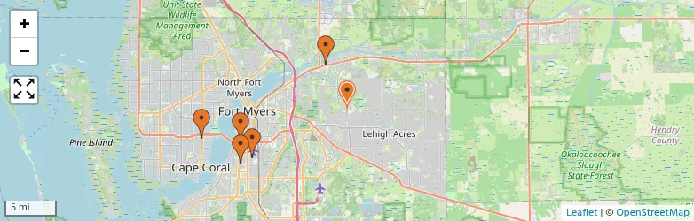Related schools map