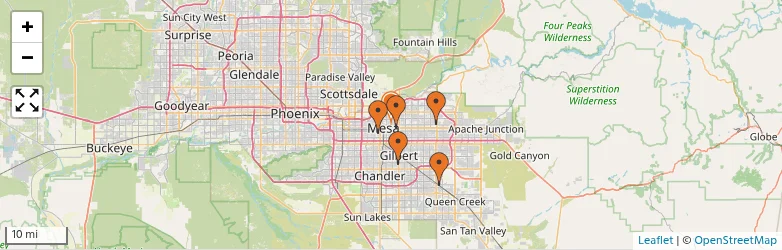 Related schools map