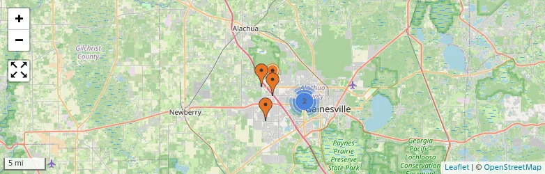 Related schools map