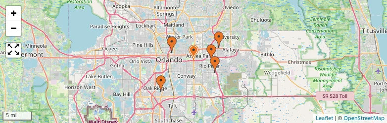 Related schools map