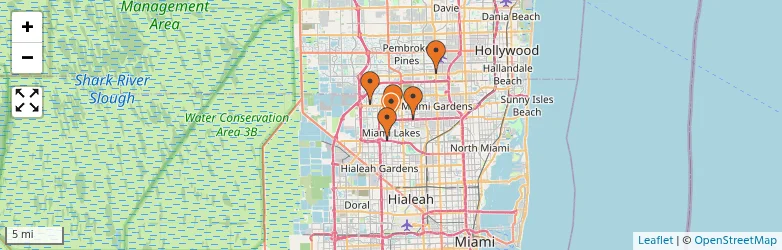 Related schools map