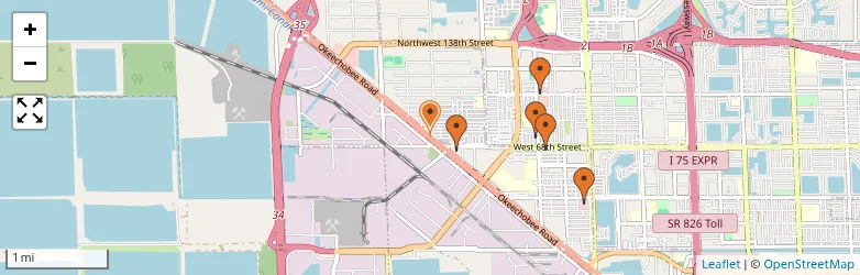 Related schools map
