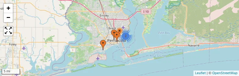 Related schools map