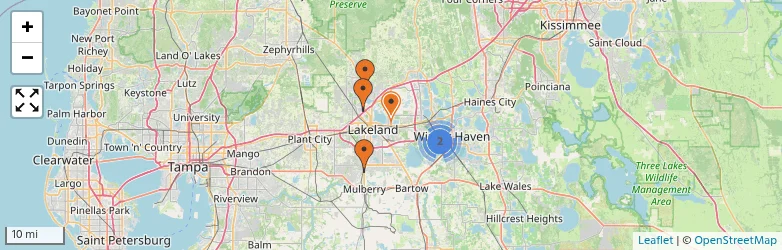 Related schools map