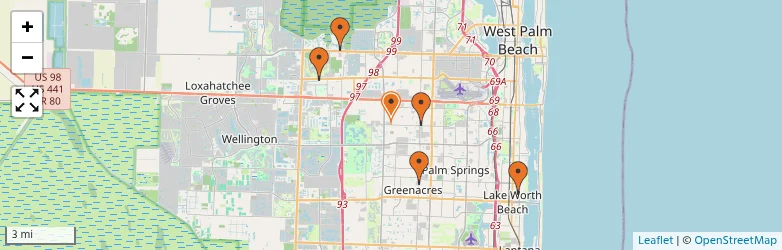 Related schools map
