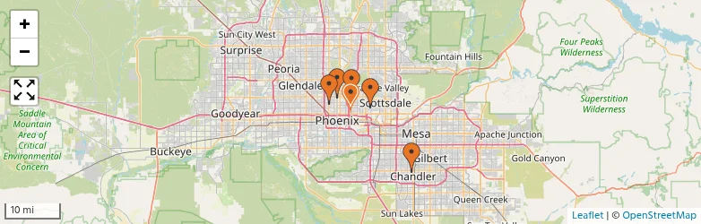 Related schools map