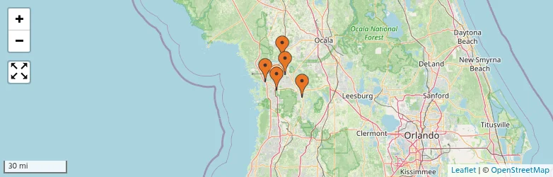 Related schools map