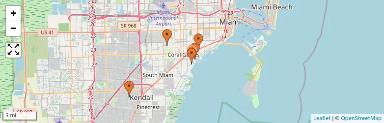Related schools map