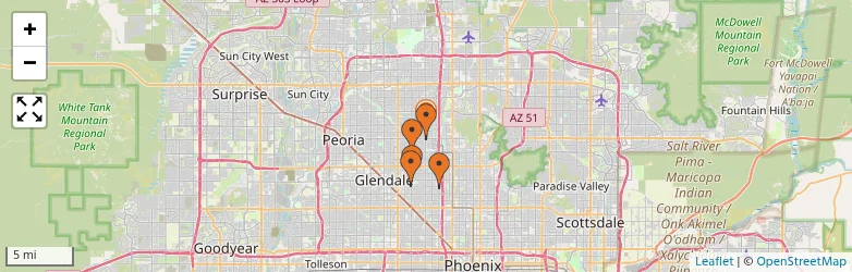 Related schools map