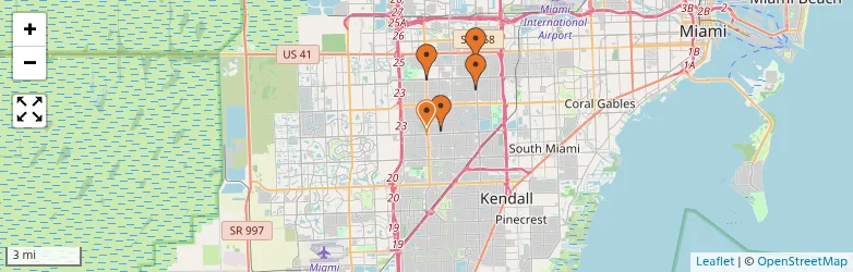 Related schools map