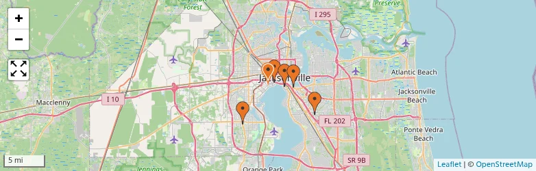 Related schools map