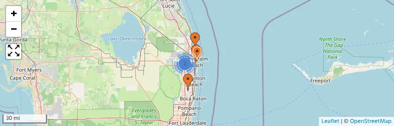 Related schools map
