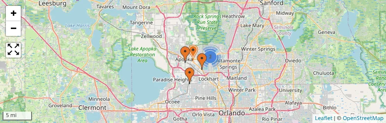 Related schools map