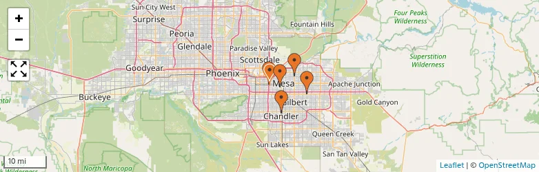 Related schools map