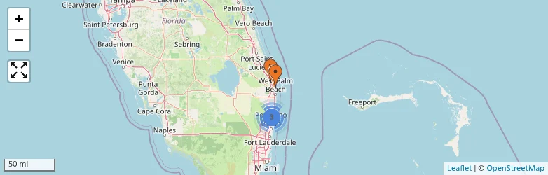 Related schools map