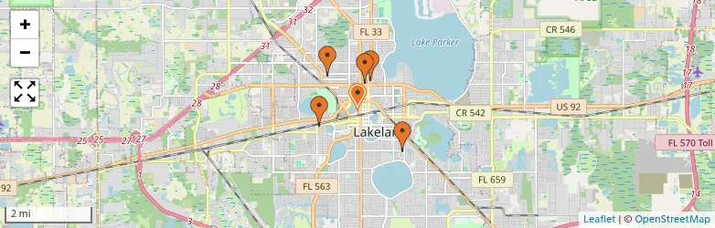 Related schools map