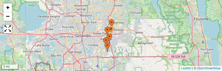 Related schools map