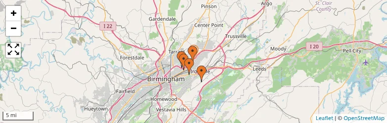 Related schools map