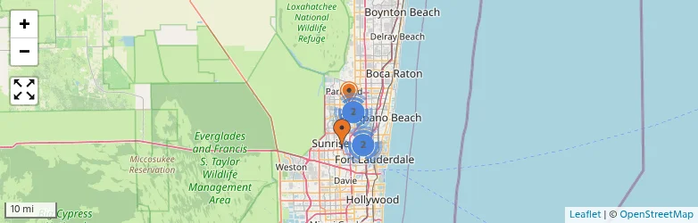 Related schools map