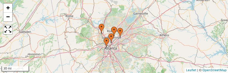 Related schools map