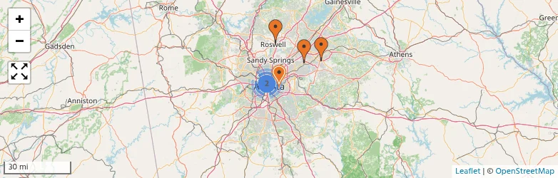 Related schools map