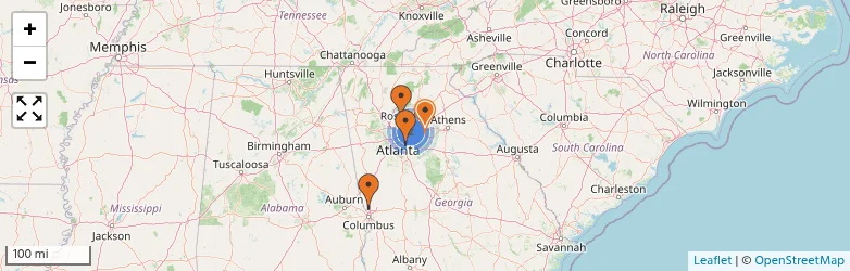 Related schools map