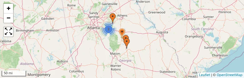 Related schools map