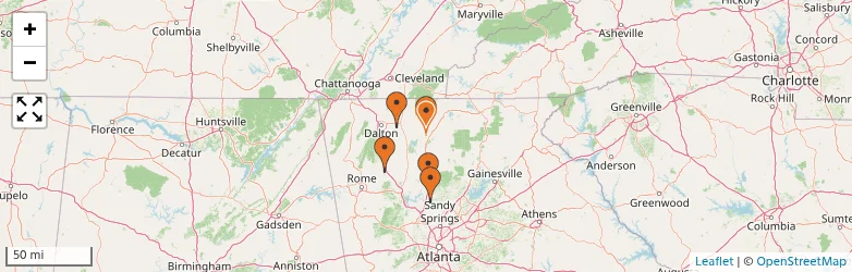 Related schools map