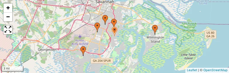 Related schools map